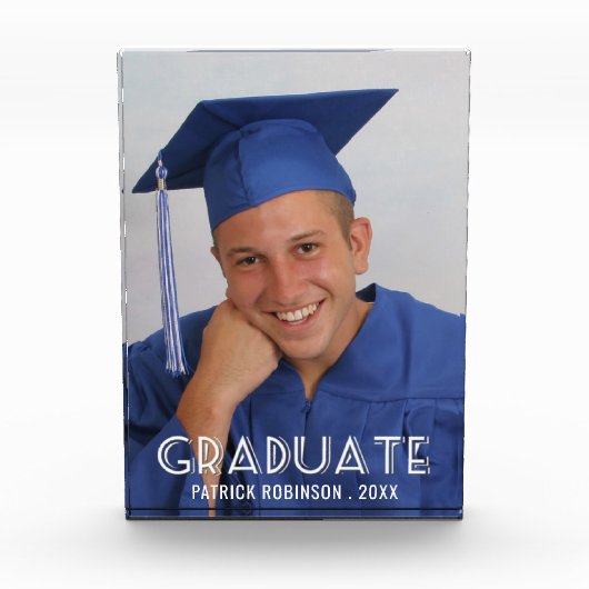 垂直モダン科パーソナライズされた学 フォトブロック (正面)