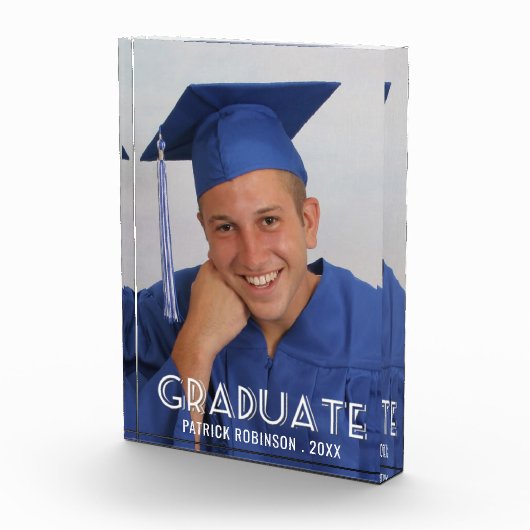 垂直モダン科パーソナライズされた学 フォトブロック (右)