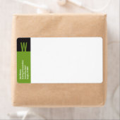 垂直モノグラム出荷ラベル ラベル (インサイチュ)