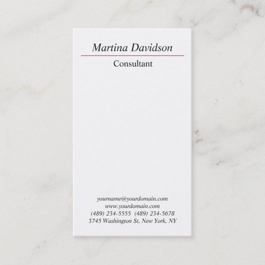 垂直ユニーククリエイティブプロフェッショナル 名刺 (正面)