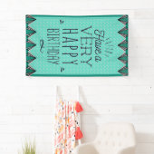 垂直ユニークハッピーバースデーバナー 横断幕 (インサイチュ)