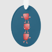 垂直リンゴ オーナメント (裏面)