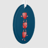 垂直リンゴ オーナメント (正面)