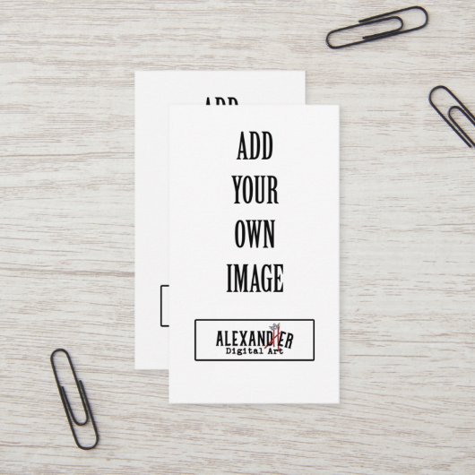 垂直ロイヤリティと 名刺 (正面/裏面インサイチュ)