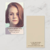 垂直写真テンプレート 名刺 (正面/裏面)