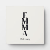 垂直名はっきりしたスタック フォトプラーク (正面)