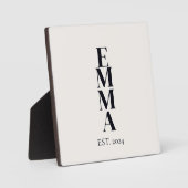 垂直名はっきりしたスタック フォトプラーク (正面)