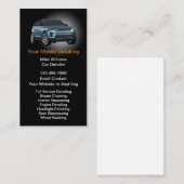 垂直型名刺を詳述する高級車 名刺 (正面/裏面)