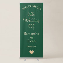 垂直引き込み可能バ結婚ナーのウェルカムサイン