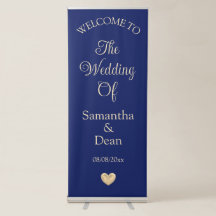 垂直引き込み可能バ結婚ナーのウェルカムサイン