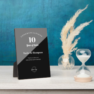 垂直従業員勤続年数の認識 フォトプラーク