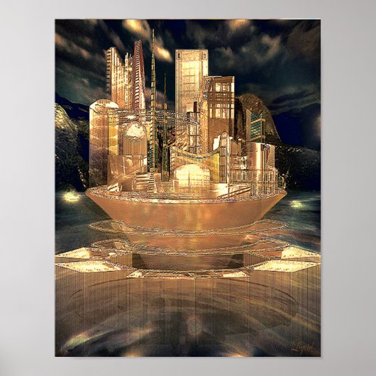 垂直性プリント ポスター (正面)