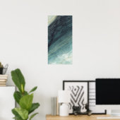 垂直抽象芸術シースケッモダンプ抽象芸術アート ポスター (ホームオフィス)