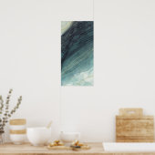 垂直抽象芸術シースケッモダンプ抽象芸術アート ポスター (キッチン)