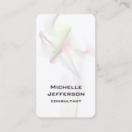 垂直抽象芸術曲線モダンスタイルトレンディー 名刺