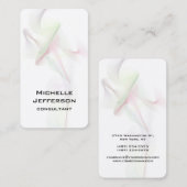 垂直抽象芸術曲線モダンスタイルトレンディー 名刺 (正面/裏面)