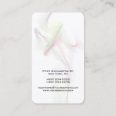 垂直抽象芸術曲線モダンスタイルトレンディー 名刺 (裏面)