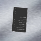 垂直文字デザイン マグネット名刺 (インサイチュ)