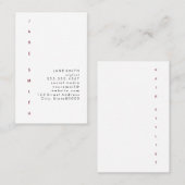 垂直文字デザイン 名刺 (正面/裏面)