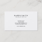 垂直文字モダングランジスタイル 名刺 (裏面)