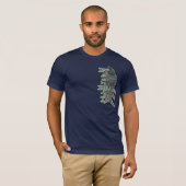 垂直文字付きFishBone Tシャツ (正面フル)