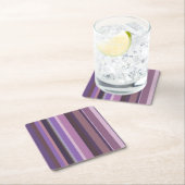 垂直方向に移動ストライプする スクエアペーパーコースター (インサイチュ)