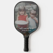 垂直方向の写真とカスタム文字スクリプモダント ピックルボールラケット (裏面)