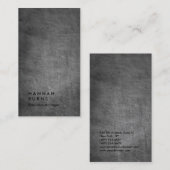 垂直灰色の黒板のシンプルプレーン・マネージャ 名刺 (正面/裏面)