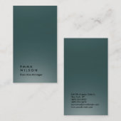 垂直石板グレープロフェッショナル平野モダン 名刺 (正面/裏面)