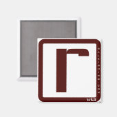 垂直磁石 マグネット (正面/裏面)