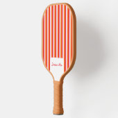 垂直線のパーソナライズされたストライプ数 ピックルボールラケット (左)