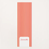 垂直線のパーソナライズされたストライプ数 ヨガマット (正面)