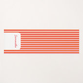 垂直線のパーソナライズされたストライプ数 ヨガマット (正面(横))