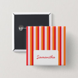 垂直線のパーソナライズされたストライプ数 缶バッジ