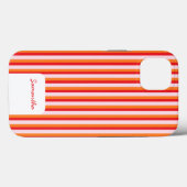 垂直線のパーソナライズされたストライプ数 Case-Mate iPhoneケース (裏面 (横))