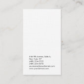 垂直線(平エレガントモダン面) 名刺 (裏面)