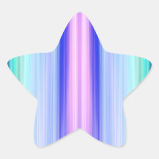 垂直色のストライプ 星シール