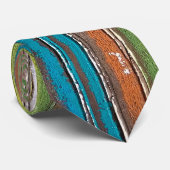 垂直色彩の鮮やか木デザイン ネクタイ (ロール)