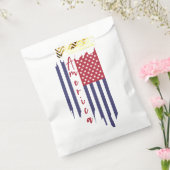 垂直芸術的米国国旗 フェイバーバッグ (封をした状態)