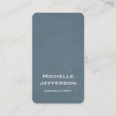 垂直芸術的青グレー色のスタイリッシュトレンディー 名刺 (正面)