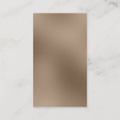 垂直茶色の黒モノグラムの名刺 名刺 (裏面)