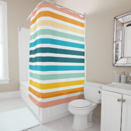 垂直虹のストライプ数 シャワーカーテン