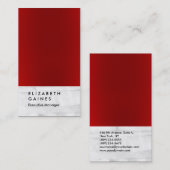 垂直赤い灰色の壁レンガのシンプルのプレーンマネージャ 名刺 (正面/裏面)