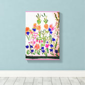 垂直配置プレミアムキャンバスプリント キャンバスプリント (インサイチュ (ウッドフロア))