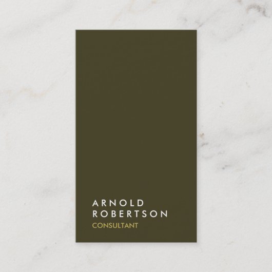 垂直金ゴールドユニークプロフェッショナル名刺 名刺 (正面)