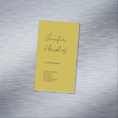 垂直金ゴールド色プロフェッショナルの手書き マグネット名刺 (インサイチュ)