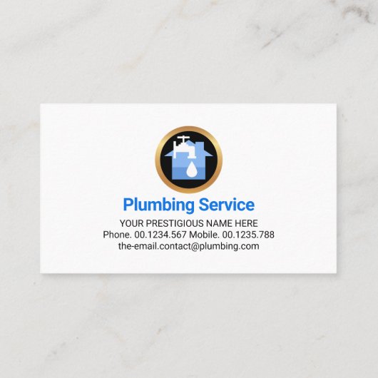 垂直青色水線配管 名刺 (裏面)