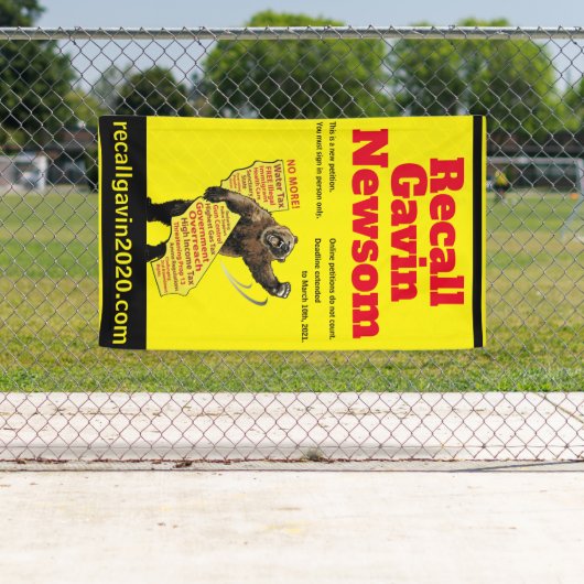 垂直3フィートx 5フィートrecallgavin2020バナー 横断幕 (インサイチュ)