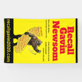 垂直3フィートx 5フィートrecallgavin2020バナー 横断幕 (横)