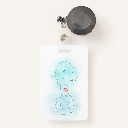 垂直、格納可能 – 雲の愛 バッジ (正面リトラクタブル付き)